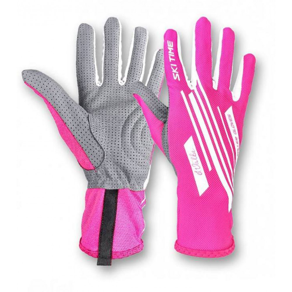 Перчатки роллерные SKI TIME RACE PINK