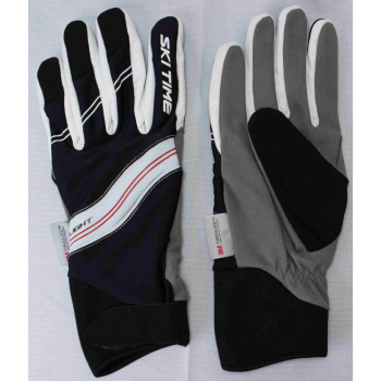Перчатки SKI TIME RACE 1.0 RACE 2 BLACK/WHITE